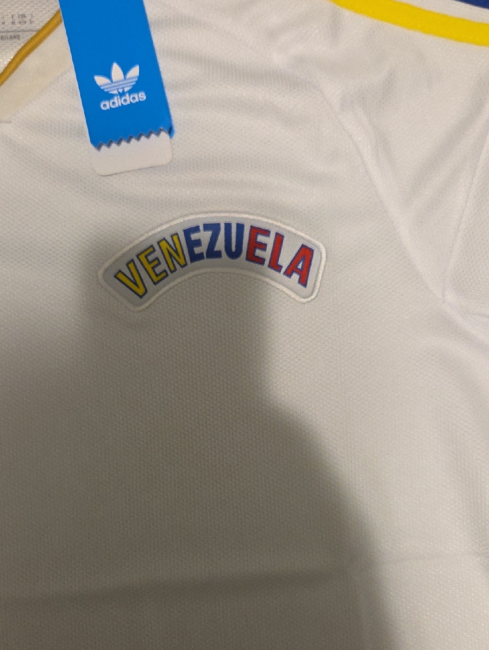 adidas White Venezuela Accent Jersey with Red, Blue & Yellow Details - Picture 4 of 7